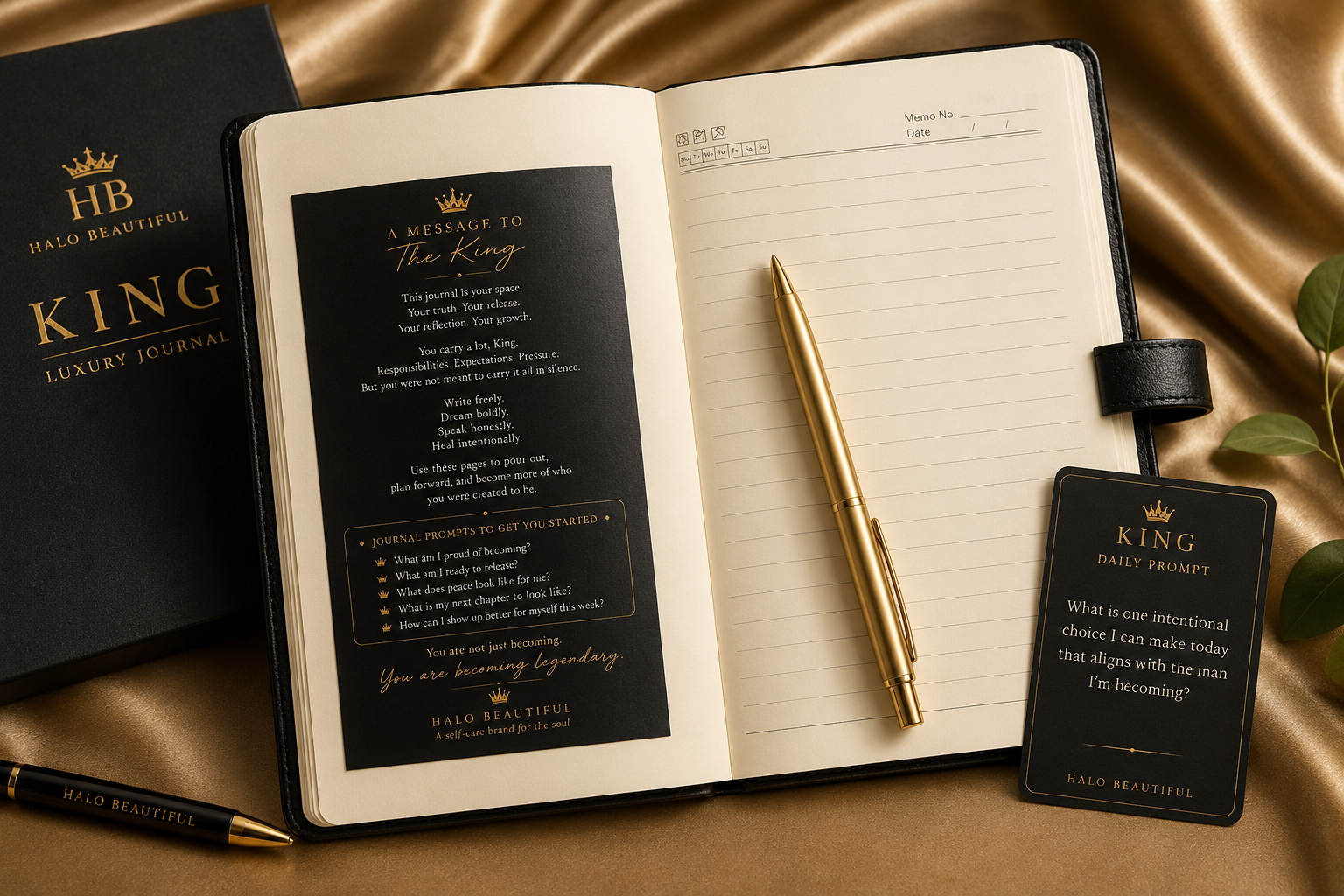 Halo Beautiful KING Luxury Journal