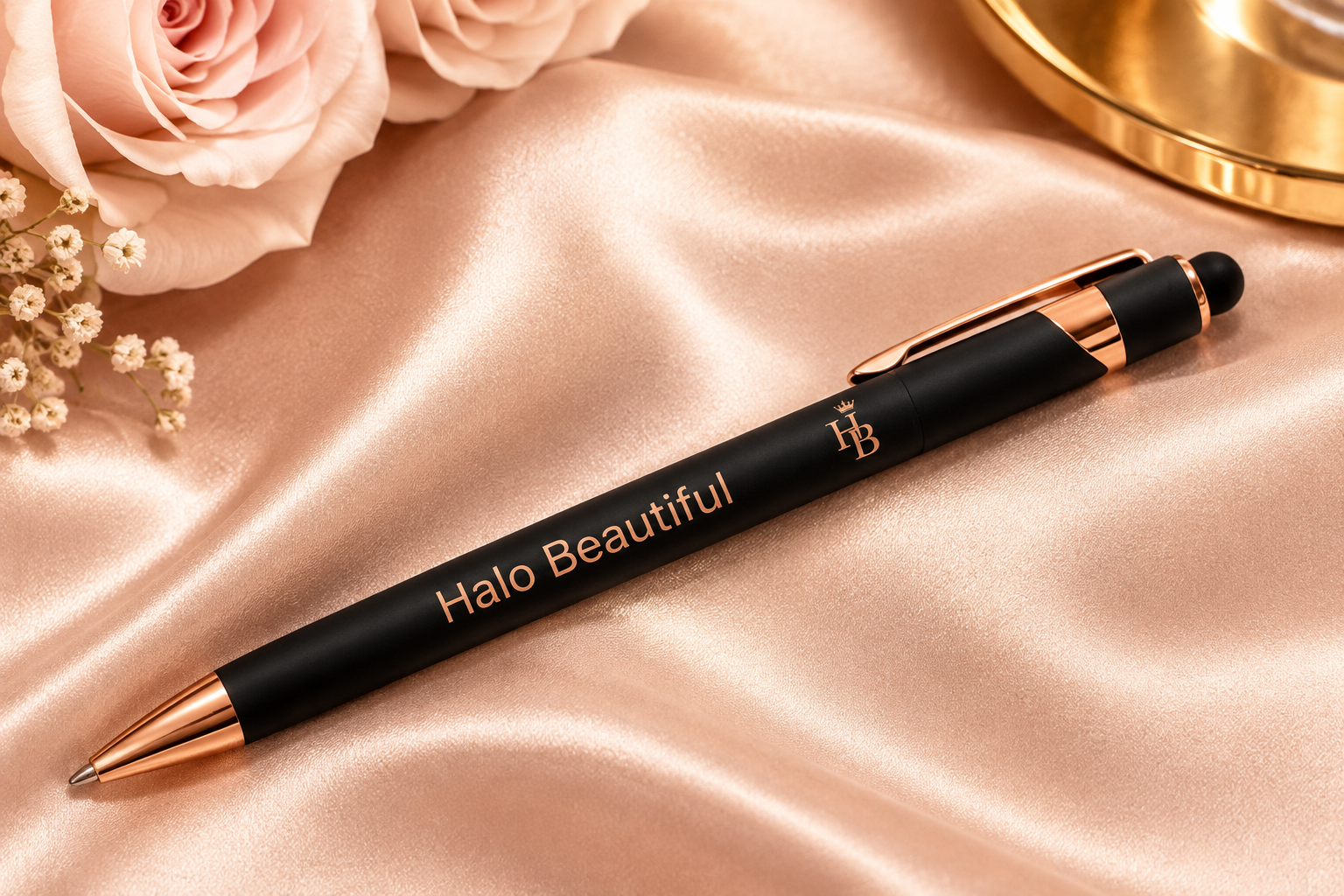 Halo Beautiful Luxury Pen | Rose Gold Signature Collection