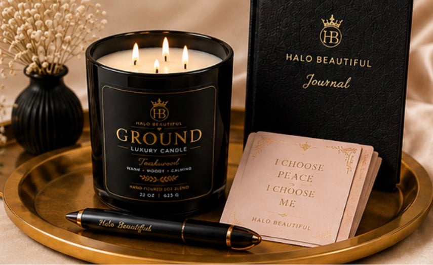 Halo Beautiful GROUND Luxury Candle — 22 oz / 623 g