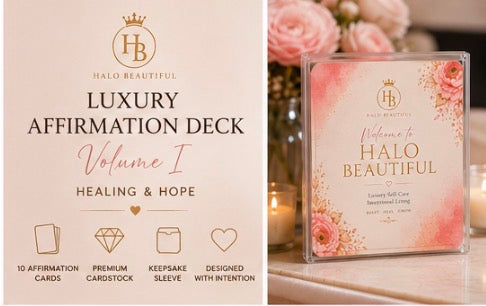 Halo Beautiful Luxury Affirmation Deck – Volume I | Healing & Hope