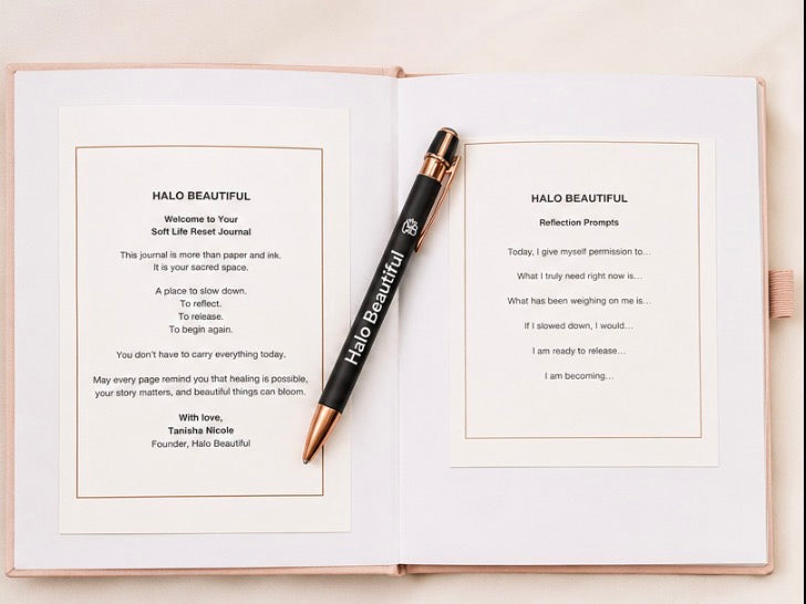 Halo Beautiful Soft Life Reset Journal | Guided Reflection & Self-Care