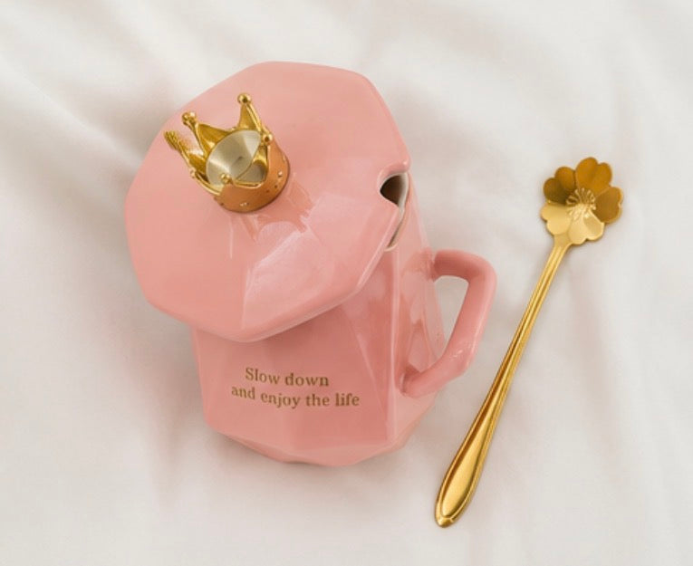 Slow Down & Enjoy Life Mug | Pink or Black